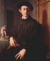 Bronzino, Angelo: Porträt eines jungen Mannes mit Laute