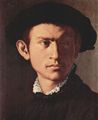 Bronzino, Angelo: Porträt eines jungen Mannes mit Laute, Detail