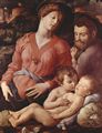 Bronzino, Angelo: Die Heilige Familie mit Johannes dem Tufer