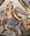 Bronzino, Angelo: Fresken der Kapelle der Eleonora da Toledo im Palazzo Vecchio in Florenz, Deckenfresko, Detail: Erzengel Michael