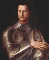 Bronzino, Angelo: Portrt Cosimo I. de Medici in Rstung