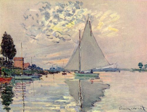 Monet, Claude: Segelboot in Le-Petit-Gennevilliers