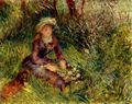 Renoir, Pierre-Auguste: Frau Renoir mit Hund