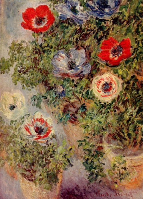 Monet, Claude: Stillleben mit Anemonen