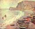 Monet, Claude: Étretat, der Strand und La Porte d'Amont