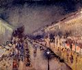 Pissarro, Camille: Boulevard Montmartre in der Nacht