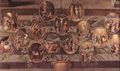 Reni, Guido: Rosenkranzmadonna, Detail: Medaillons mit Darstellung zu Szenen aus dem Leben Jesu und der Passion