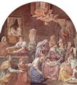 Reni, Guido: Fresken im Palazzo Quirinale, Cappella dell'Annunciata, Eingangswand, Szene: Maria Geburt