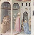 Gentile da Fabriano: Quaratesi-Polyptychon, fünf Predellatafeln mit Szenen aus dem Leben des Hl. Nikolaus von Bari (Wunderdarstellungen), Szene: Wiedererweckung dreier Knaben