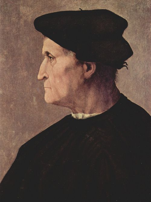 Pontormo, Jacopo: Profilportrt eines Mannes (Francesco da Castiglione)