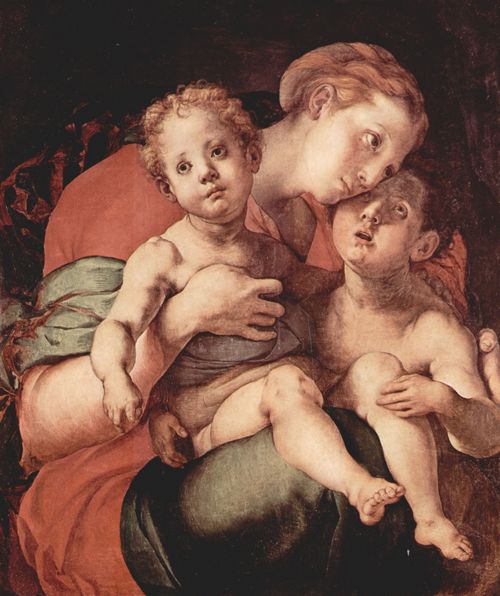 Pontormo, Jacopo: Madonna mit Johannes dem Tufer