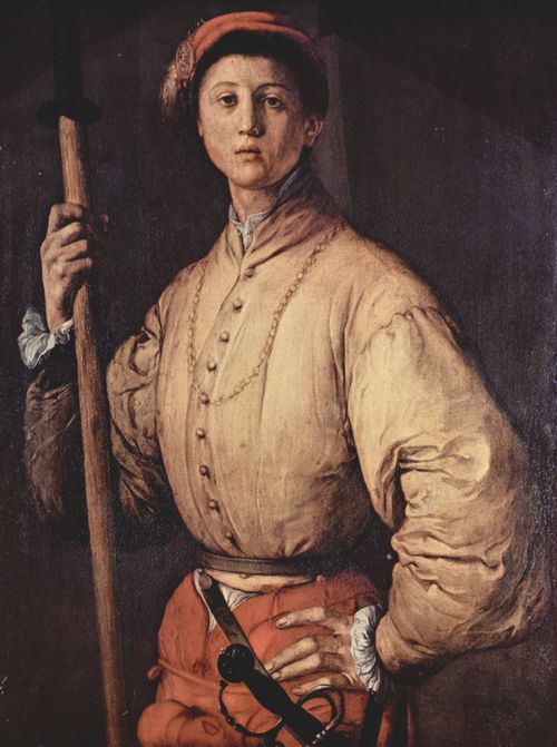 Pontormo, Jacopo: Portrt eines Hellebarden