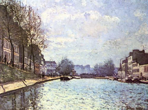 Sisley, Alfred: Ansicht des Kanals Saint-Martin in Paris