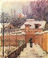 Sisley, Alfred: Garten im Louveciennes im Schnee
