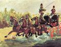 Toulouse-Lautrec, Henri de: Graf Alphonse de Toulouse-Lautrec lenkt einen Vierspänner
