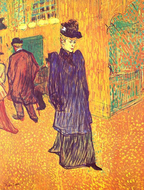 Toulouse-Lautrec, Henri de: Jane Avril verlsst das »Moulin Rouge«