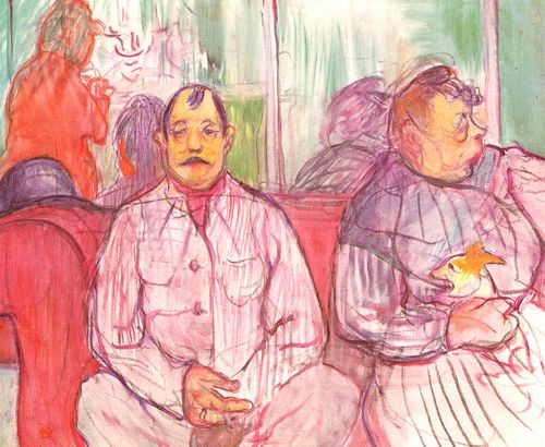 Toulouse-Lautrec, Henri de: Monsieur, Madame und das Hndchen (Pchterehepaar eines Bordells)