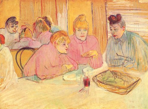 Toulouse-Lautrec, Henri de: Im Speisesaal des Bordells