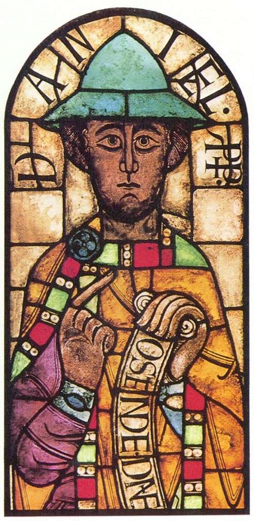 Sddeutscher Glasmaler: Der Prophet Daniel, Detail