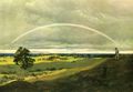 Friedrich, Caspar David: Landschaft mit Regenbogen