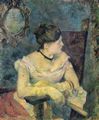 Gauguin, Paul: Porträt der Mme Gauguin im Abendkleid