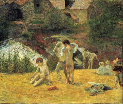 Gauguin, Paul: Badende bei der Mhle von Bois d'Amour, Pont-Aven