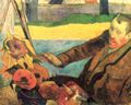 Gauguin, Paul: Porträt des Vincent van Gogh, Sonnenblumen malend