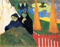 Gauguin, Paul: Alte Jungfern durchqueren einen winterlichen Garten in Arles