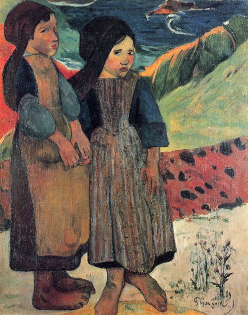 Gauguin, Paul: Kleine Bretoninnen am Meer
