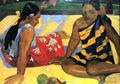 Gauguin, Paul: Zwei Frauen von Tahiti (Was gibt's Neues, Parau api)