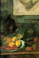 Gauguin, Paul: Stillleben vor einem Stich von Delacroix