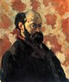Cézanne, Paul: Selbstporträt vor rosa Hintergrund