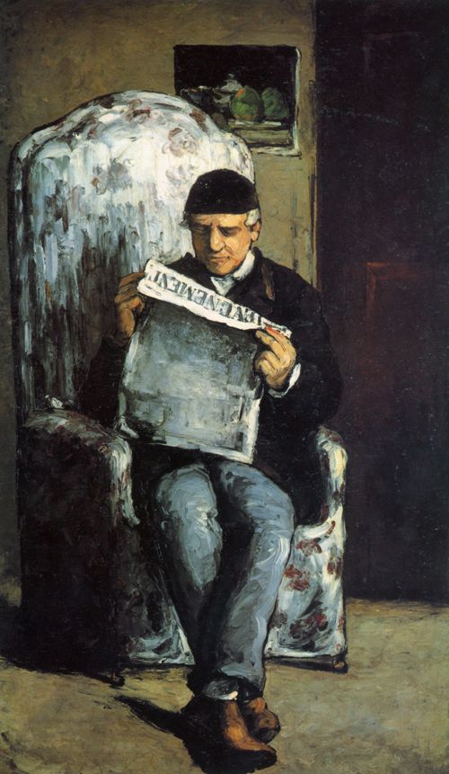 Czanne, Paul: Portrt des Louis-Auguste Czanne, dem Vater des Knstlers, beim Lesen von L'Evnement