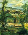 Cézanne, Paul: Dorf hinter den Bäumen, Ile de France