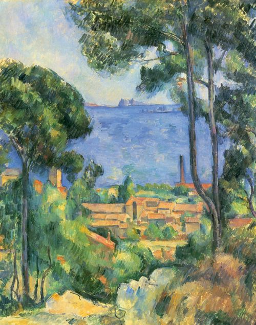 Czanne, Paul: Blick auf L'Estaque und das Chateaux d'If (Das Meer bei L'Estaque)