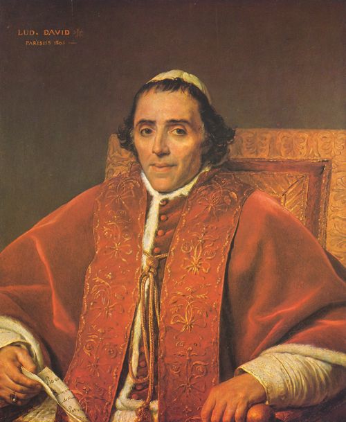 David, Jacques-Louis: Portrt Papst Pius VII.