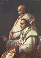 David, Jacques-Louis: Portrt des Papstes Pius VII. und des Kardinals Caprara