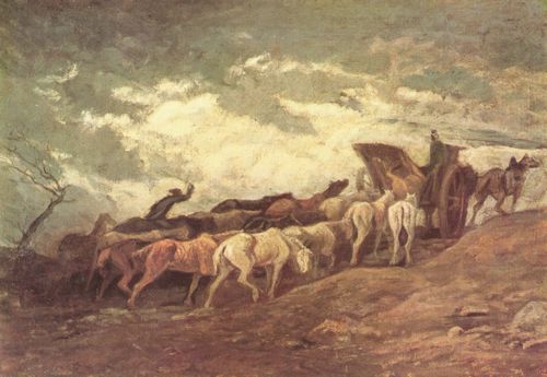 Daumier, Honor: Pferdezug
