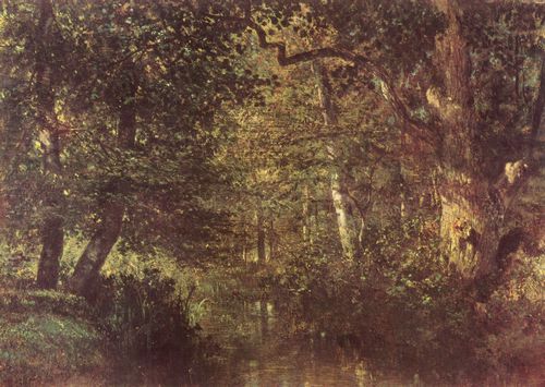 Troyon, Constant: Wasserlauf im Walde