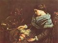 Courbet, Gustave: Schlafende Spinnerin