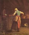 Millet (II), Jean-Franois: Frau beim Brotbacken