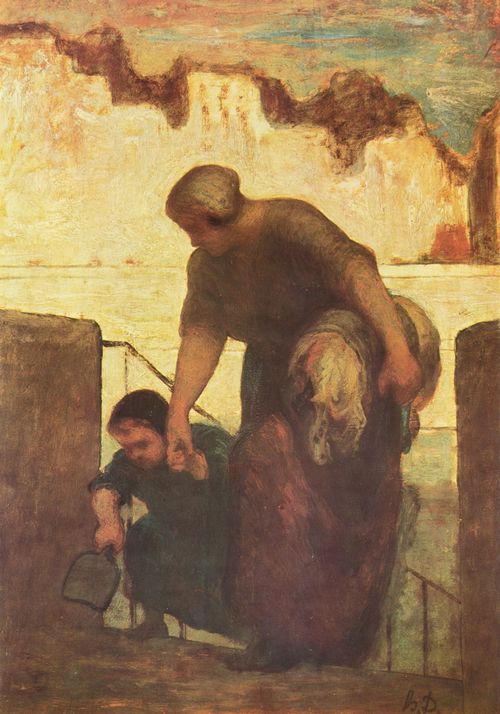 Daumier, Honor: Die Wscherin