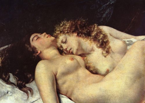 Courbet, Gustave: Die Schlferinnen (Trgheit und Wollust), Detail