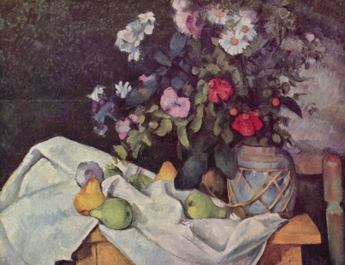Czanne, Paul: Stillleben mit Blumen und Frchten