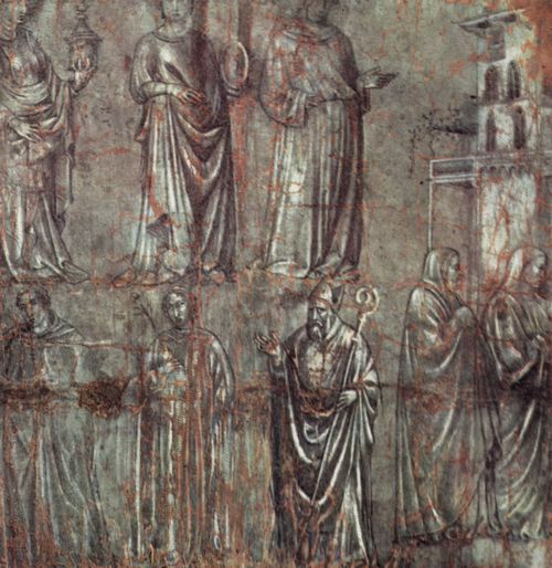 Italienischer Meister des XIV. Jahrhunderts: Figuren nach den Fresken in der Unterkirche San Francesco in Assisi