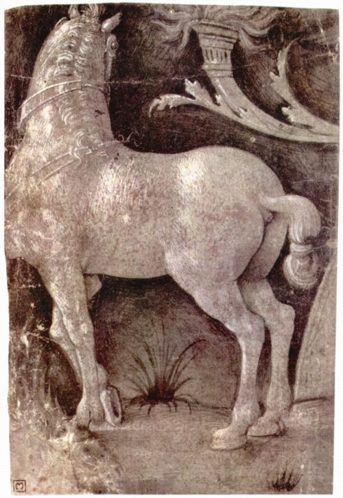 Italienischer Meister des 15. Jahrhunderts: Studie eines Pferdes