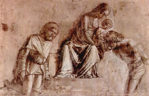 Morone, Francesco: Jungfrau und Kind mit den Hll. Rochus und Sebastian