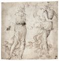 Ghirlandaio, Domenico: Zwei junge Frauen mit flatternden Faltenwrfen