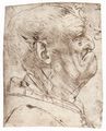Leonardo da Vinci: Karikatur eines Mannes