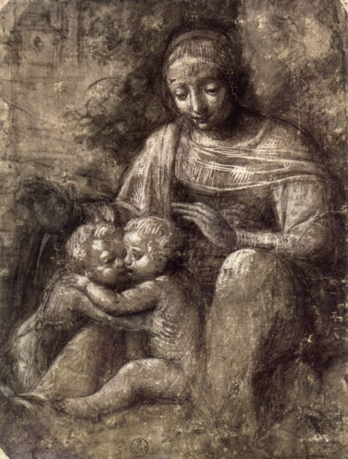 Luini, Bernardino: Madonna mit Kind und kleinem Johannes